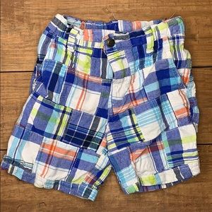 Boys plaid shorts size 4